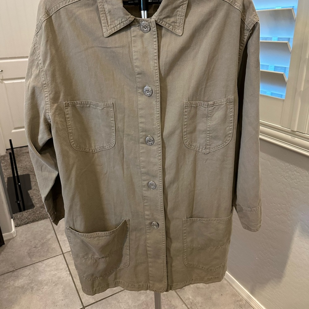 Jones New York Sport Khaki Vintage Utility Jacket - Picture 9 of 10